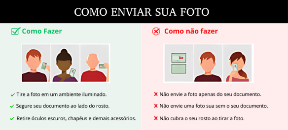 Exemplo Selfie com CNH